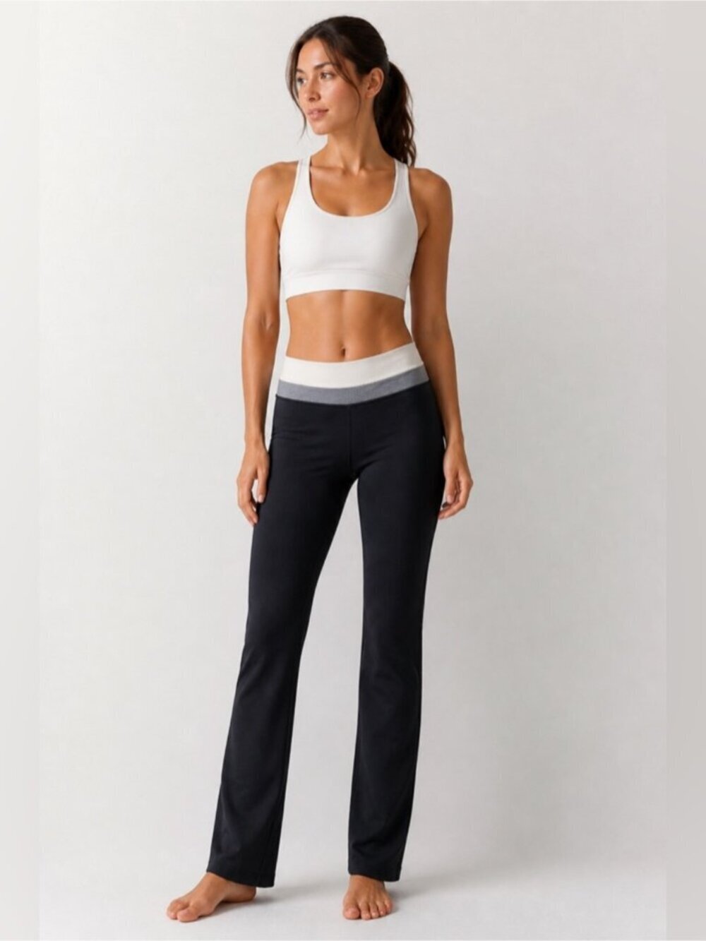 Lululemon Black Athletic Leggings Size 4 Mid Rise Yoga Pants Athleisure